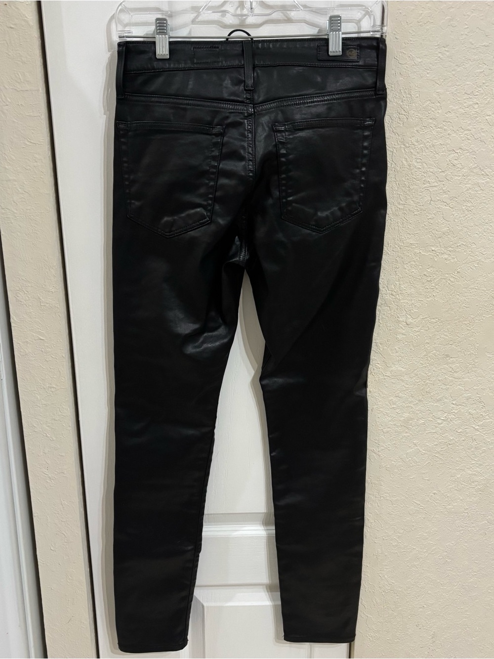 AG Adriano Goldschmied Farrah Skinny Ankle Lace-Up Pants Black - Picture 7 of 8
